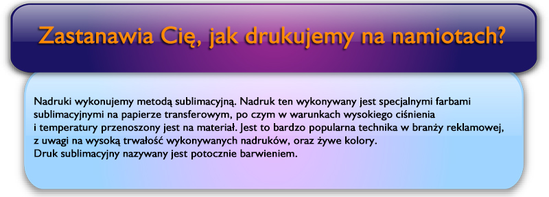 Nadruki na namiotach
